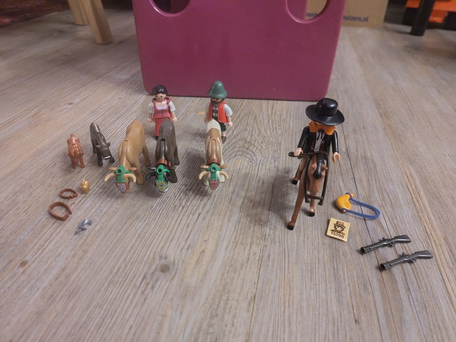 Playmobil set met figuren, dieren en accessoires, Ophalen of Verzenden