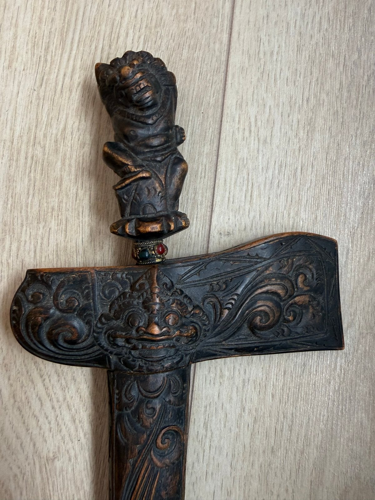 Antieke Indonesische Kris - 45 cm lang, Hout, Wapen, Ophalen of Verzenden, Indonesië
