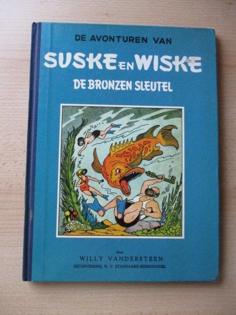 Suske en Wiske boek  De bronzen sleutel  1983, Eén stripboek, Ophalen of Verzenden, Gelezen