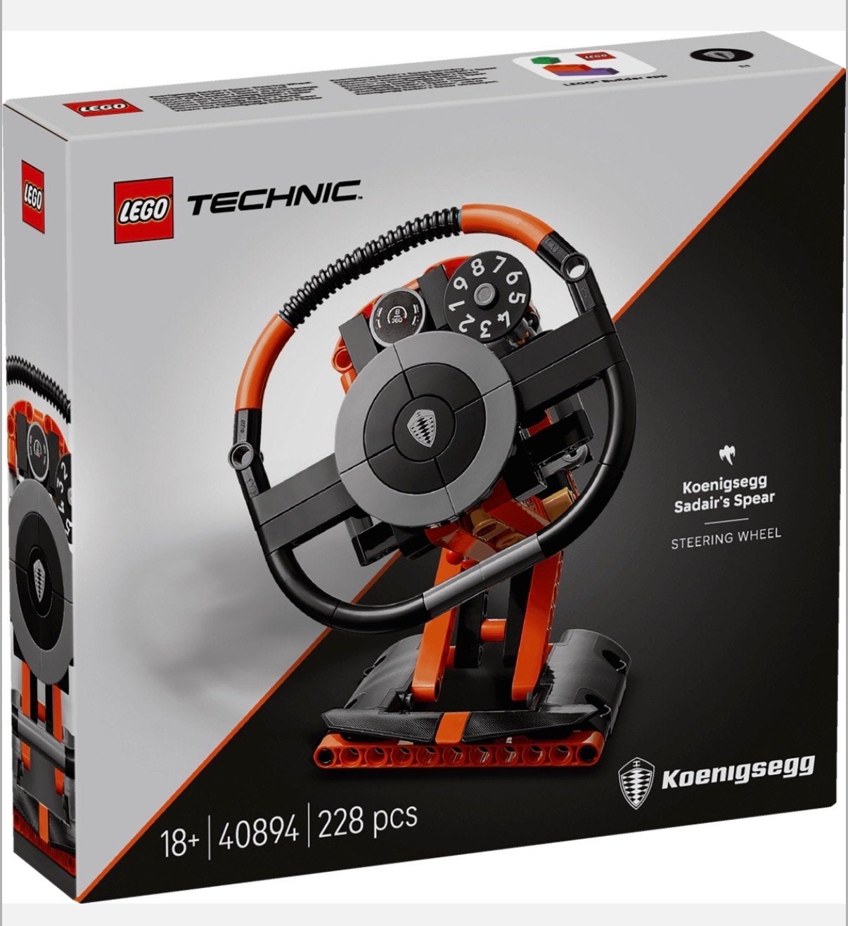 LEGO Technic Koenigsegg Stuurwiel 40894 Nieuw, Ophalen of Verzenden, Nieuw