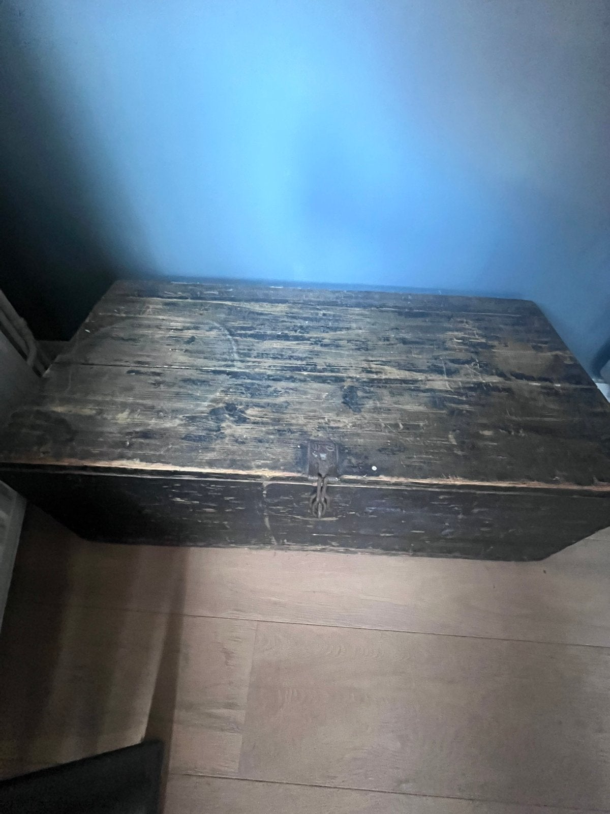 Oude houten kist, Ophalen, Minder dan 50 cm, Gebruikt, 50 tot 100 cm