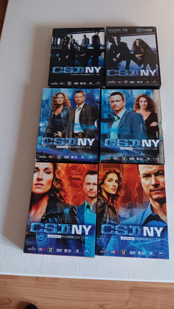 Dvdbox CSI NY serie 1 tot 3., Boxset, Ophalen of Verzenden, Zo goed als nieuw, Vanaf 12 jaar