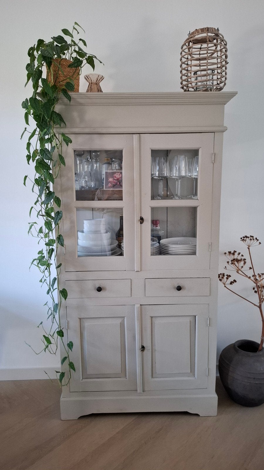 Vitrinekast Teakhout!, Huis en Inrichting, Ophalen of Verzenden, 25 tot 50 cm, Teakhout, 50 tot 100 cm