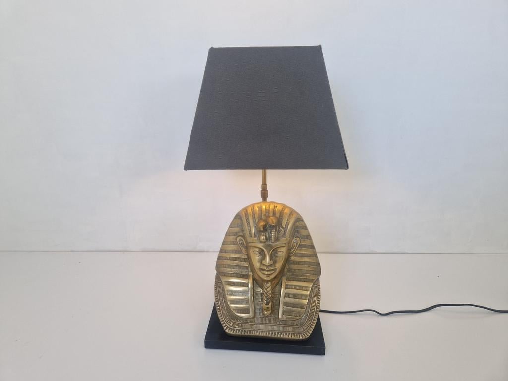 Hollywood regency tafel lamp farao deknudt jansen stijl. , Onbekend, Ophalen of Verzenden, Onbekend, Onbekend