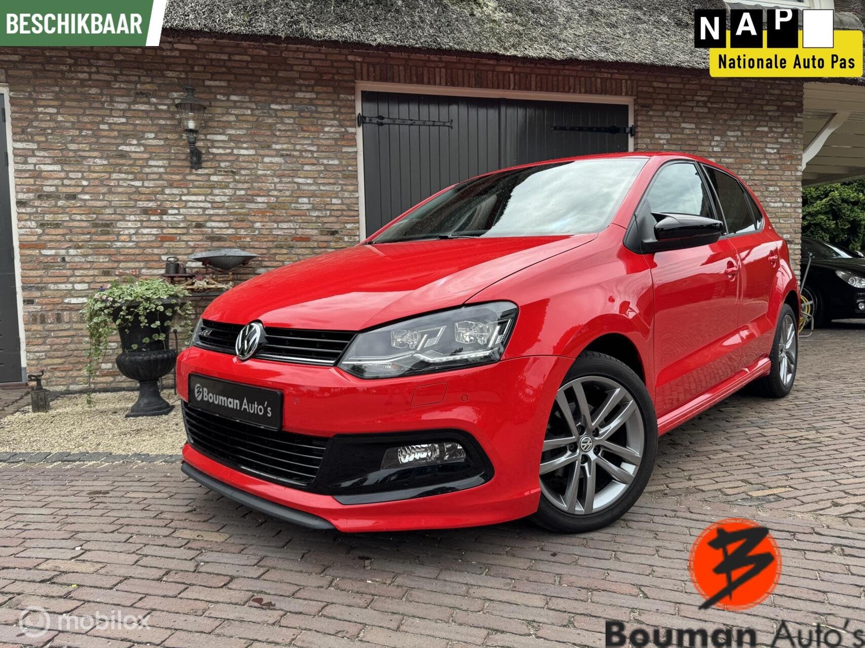 Volkswagen Polo 1.2 TSI - 90 pk - 5 deurs - R line, Auto's, Automatische klimaatregeling, Gebruikt, 4 cilinders, Bedrijf