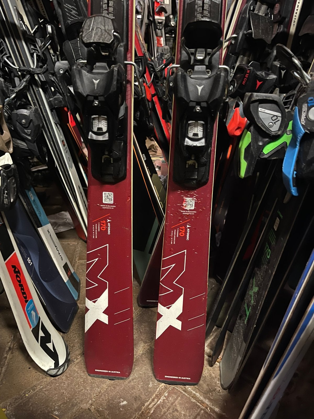 170cm ATOMIC REDSTER MX CARVE SKIS, 160 tot 180 cm, Ophalen of Verzenden, Zo goed als nieuw, Carve