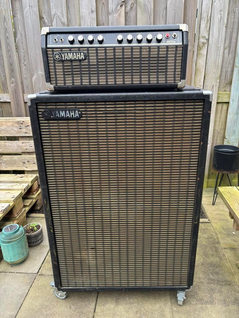 Full-stack 70ties set van Yamaha!!, Muziek en Instrumenten, Versterkers | Bas en Gitaar, Ophalen, Gebruikt, Basgitaar, 50 tot 100 watt