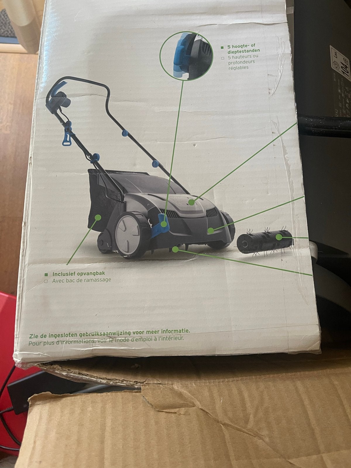 Gamma Verticuteermachine 1300W - 2x gebruikt, Tuin en Terras, Verticuteermachines, Ophalen of Verzenden, Nieuw, Elektrisch