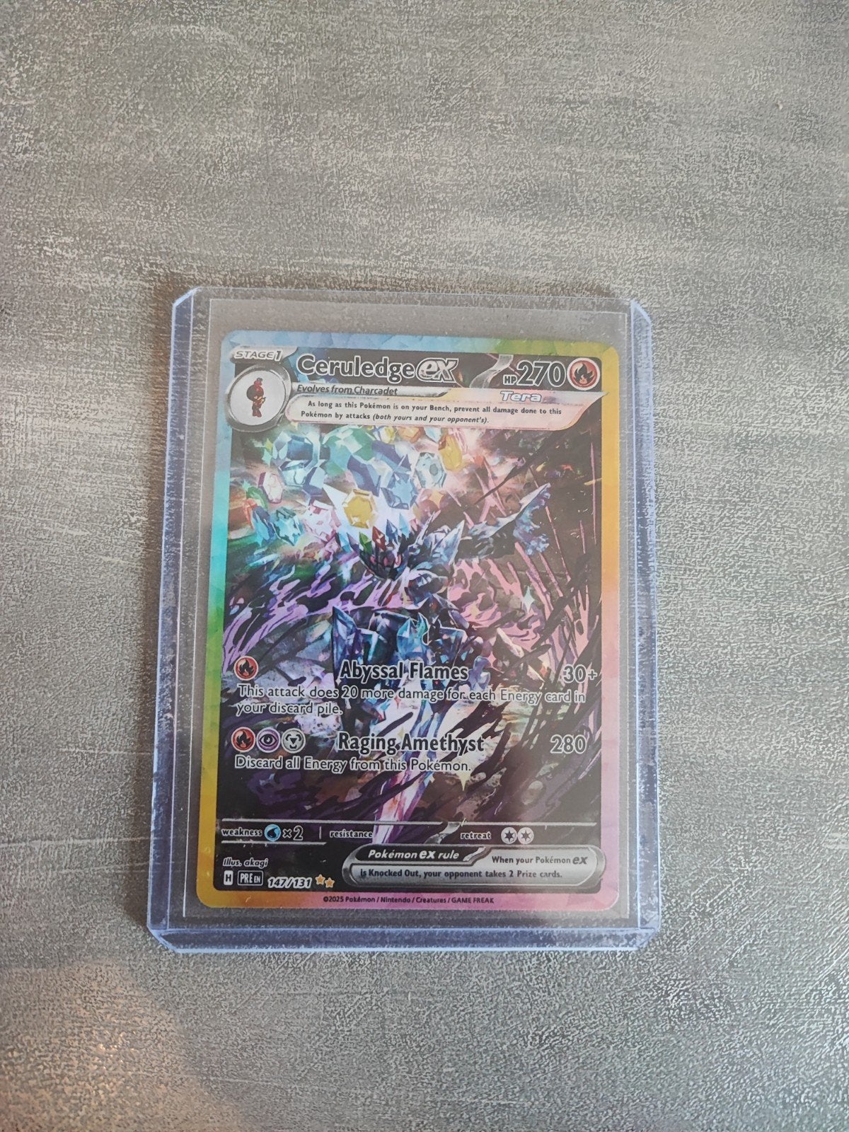 Ceruledge ex 142/197, Ophalen of Verzenden, Zo goed als nieuw, Losse kaart, Foil