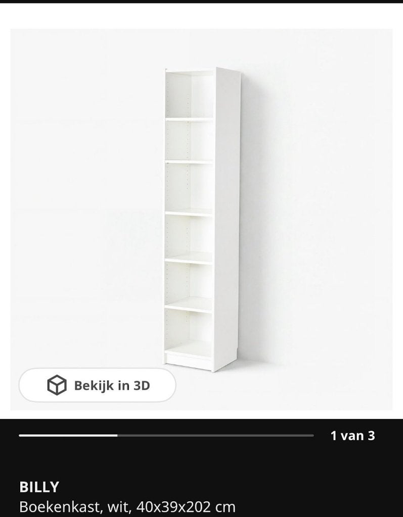 Billy boekenkast + oxberg deur (40x39x202) te koop, Ophalen, Overige materialen, Minder dan 50 cm, Met deur(en)