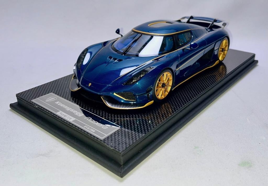 Koenigsegg Regera 7197 Blue Carbon 1:18 FrontiArt
