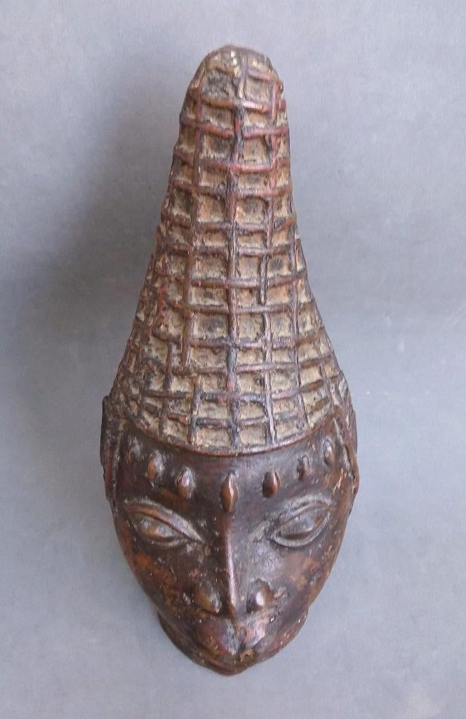 Om 1930-1970 GROOT Brons Bronzen OBA Herdenkings Hoofd Kop, Antiek en Kunst, Antiek | Koper en Brons, Ophalen of Verzenden, Brons