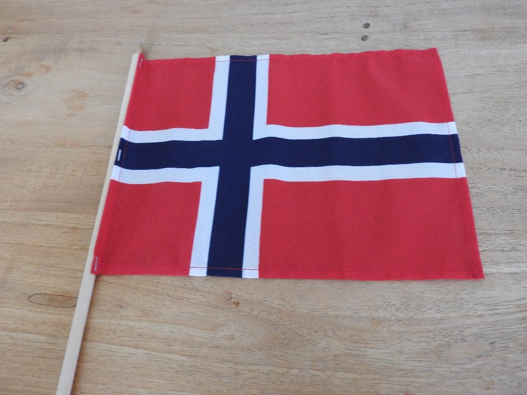 Kleine vlag Noorwegen 27 x 20 cm. Nieuw!, Ophalen of Verzenden, Nieuw