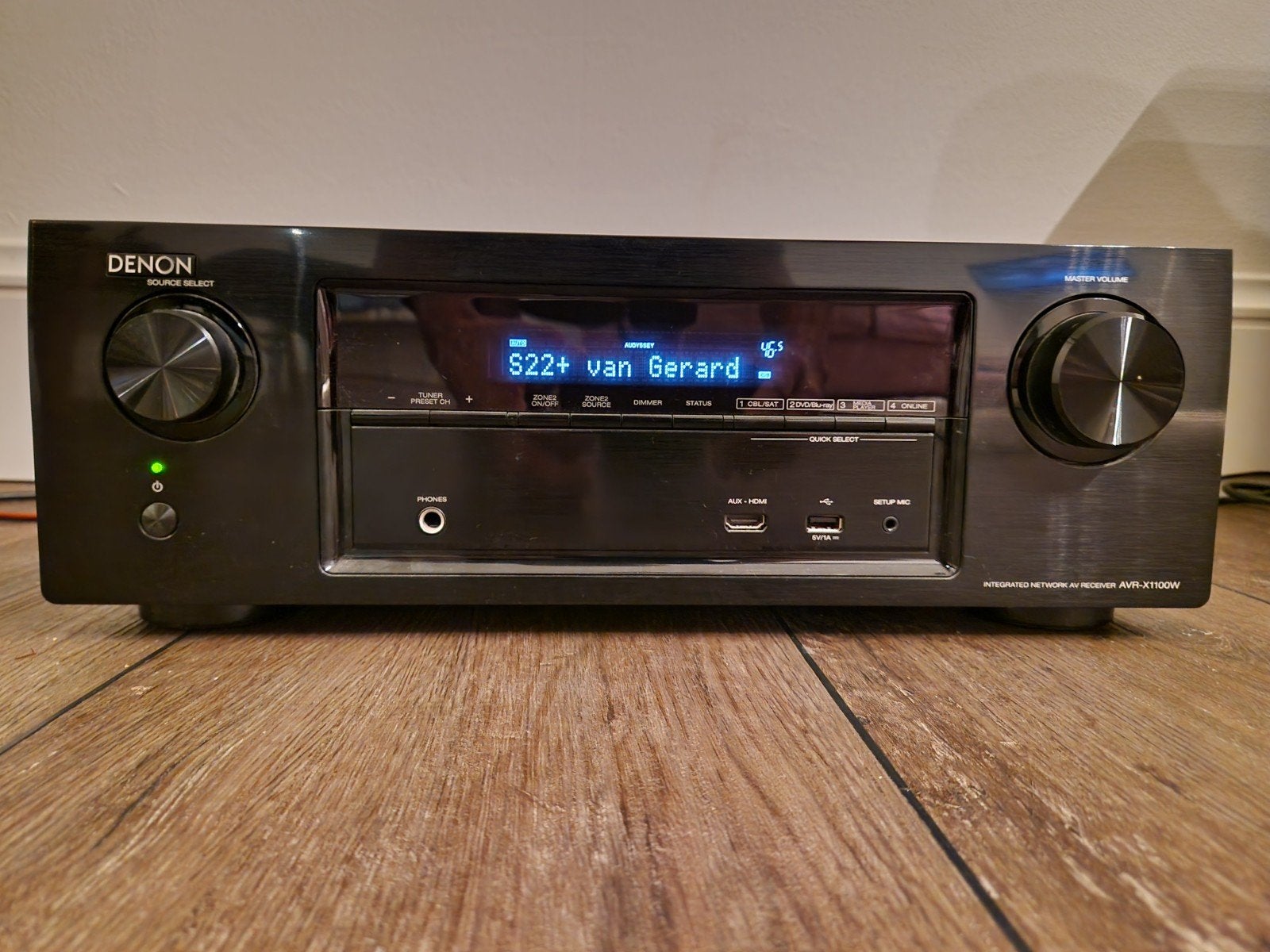 Denon AVR-X1100W AV 7.2  netwerk receiver, Audio, Tv en Foto, Versterkers en Receivers, Ophalen, Zo goed als nieuw, 120 watt of meer