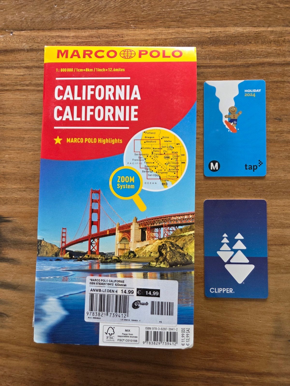 landkaart van Californië, Ophalen of Verzenden, 2000 tot heden, Landkaart