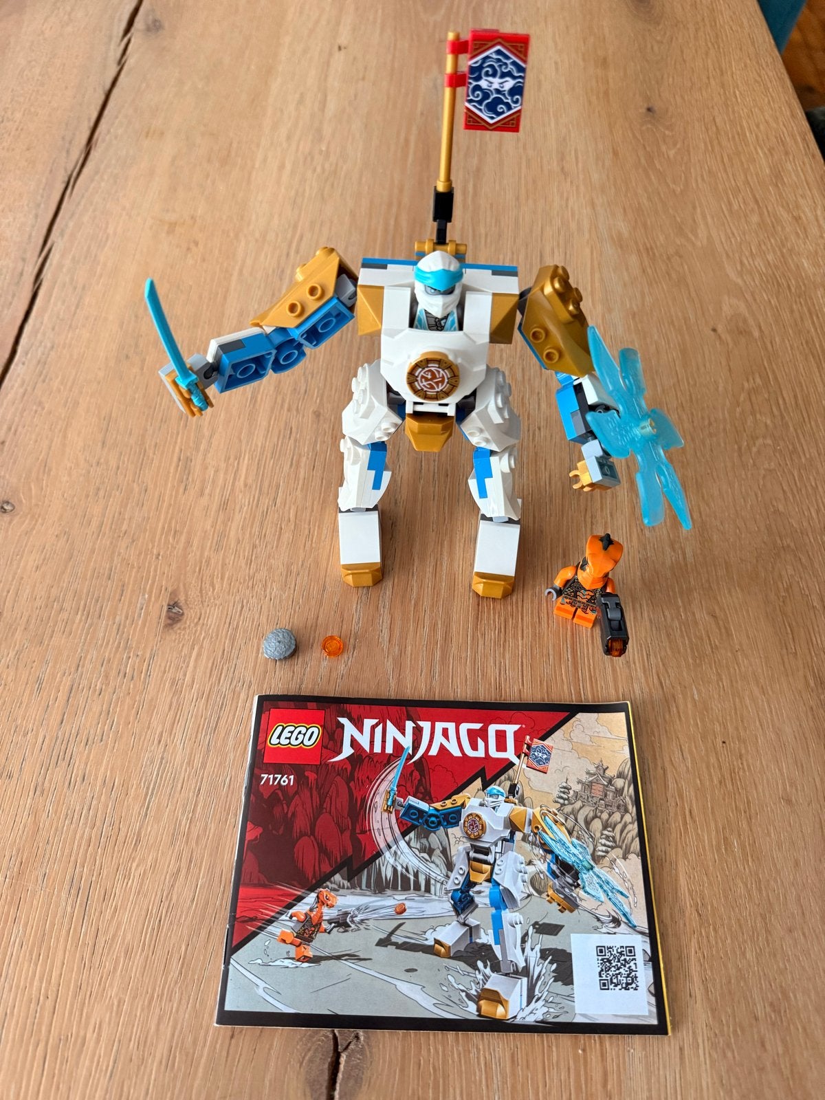 LEGO Ninjago 71761 Zane's Power-Up Mech EVO, Lego, Ophalen of Verzenden, Zo goed als nieuw, Compleet