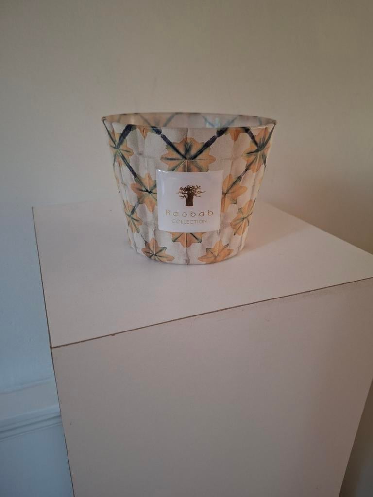 Lege Baobabkaars, Ophalen of Verzenden, Rond, Glas