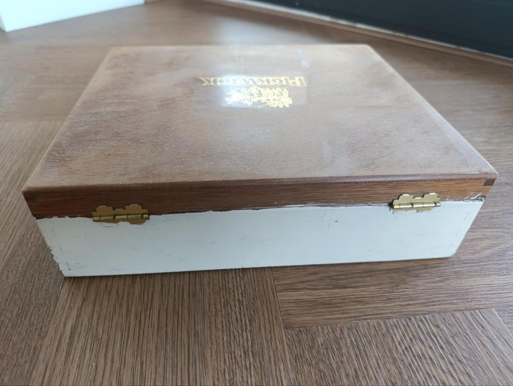 Vintage Pickwick theedoos met 12 vakken, Ophalen of Verzenden
