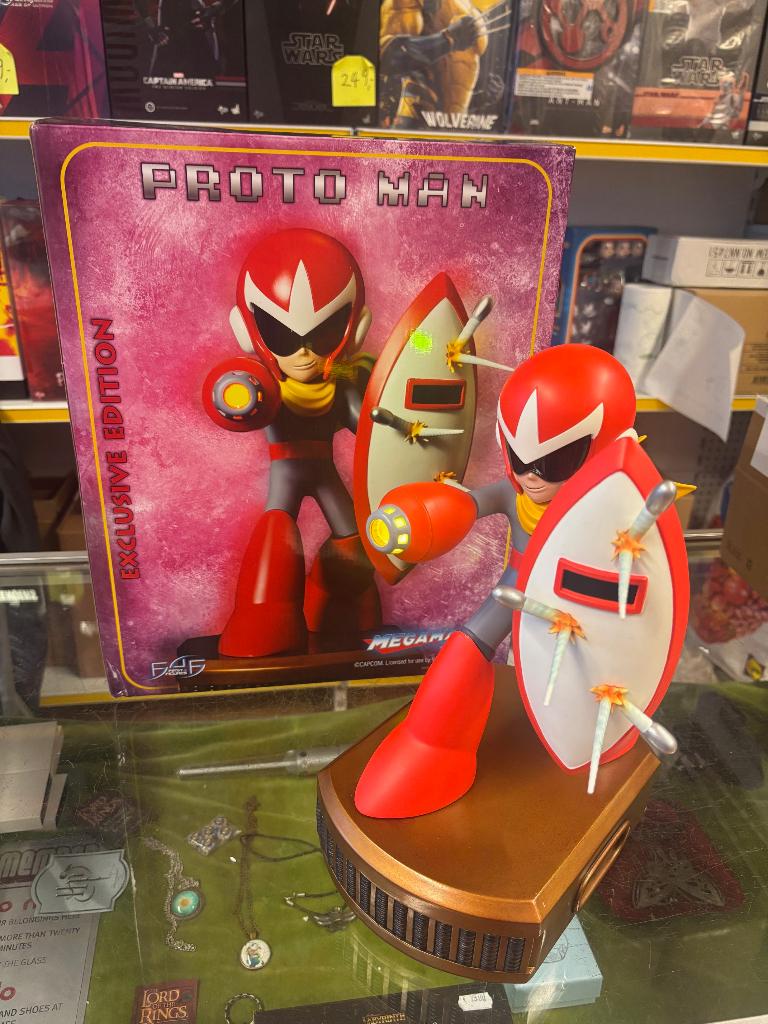 Megaman Protoman Statue F4F Exclusive Proto Man Mega Man, Ophalen of Verzenden, Zo goed als nieuw, Overige typen