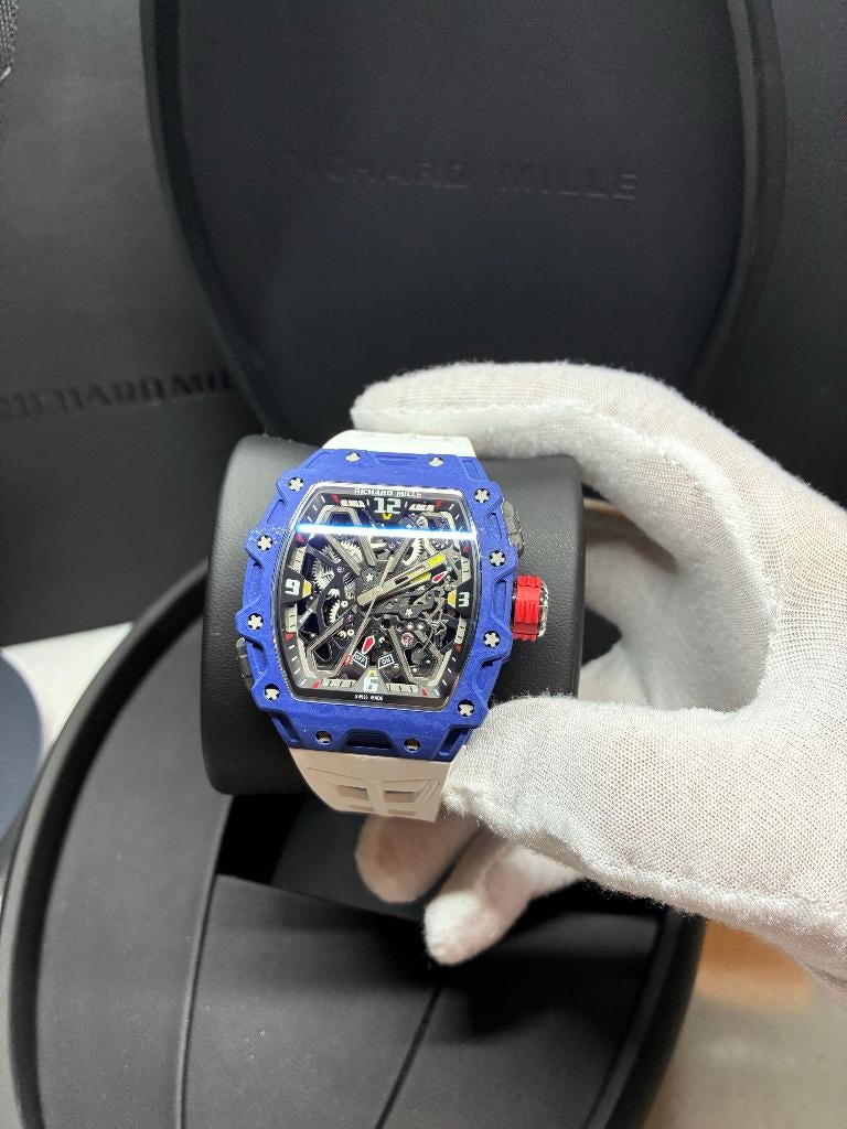 Richard mille 35-03 wit blauw horloge, Ophalen of Verzenden, Nieuw, Overige merken