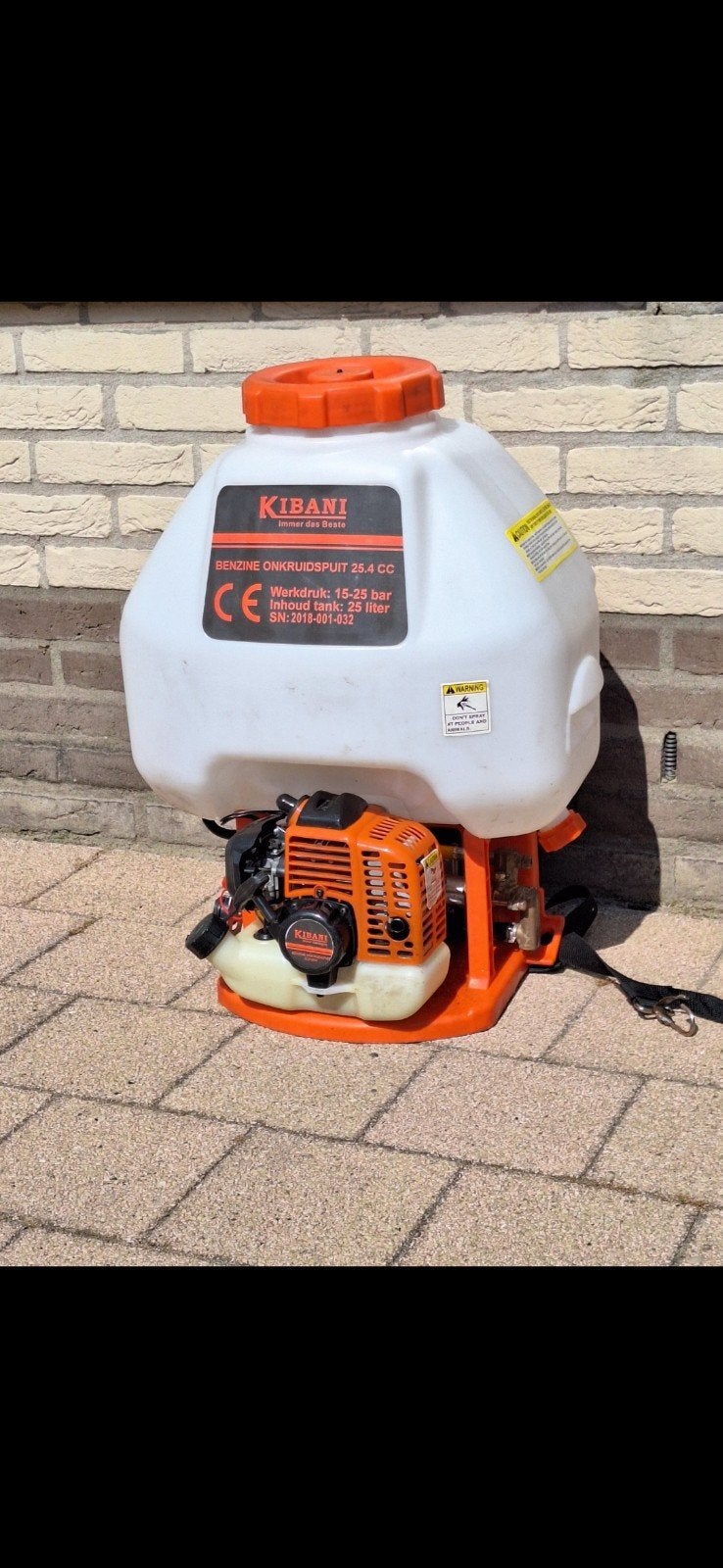 Kibani Benzine Onkruidspuit 25.4 CC - Zo goed als nieuw, Ophalen of Verzenden, Zo goed als nieuw, Kibani