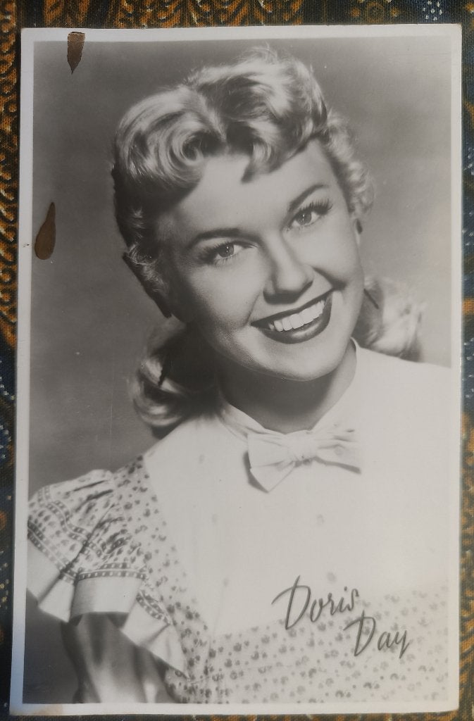 DORIS DAY ANSICHTKAART 11 KAART FOTO VINTAGE retro, Verzenden, 1940 tot 1960, Ongelopen, Sterren en Beroemdheden
