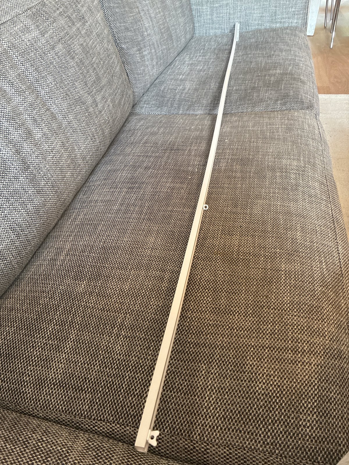 Gordijnrail wit, 200 cm, inclusief runners, Huis en Inrichting, Ophalen, Wit, 150 tot 200 cm, Nieuw