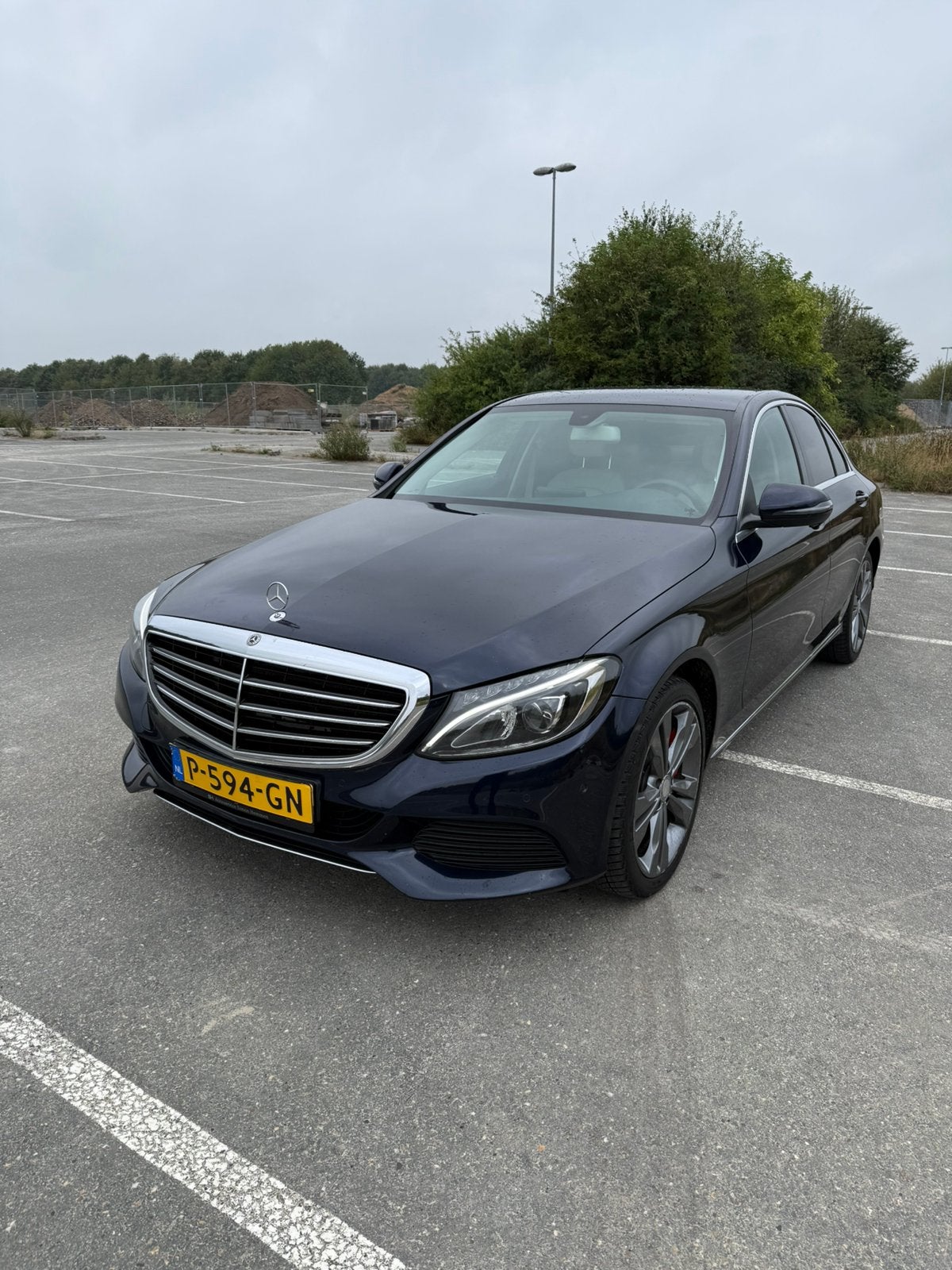 Mercedes-Benz C-Klasse C180 CDI 1.6 85KW Aut7 2017 Blauw, Auto's, Mercedes-Benz, Automaat, Achterwielaandrijving, Beige, 4 cilinders