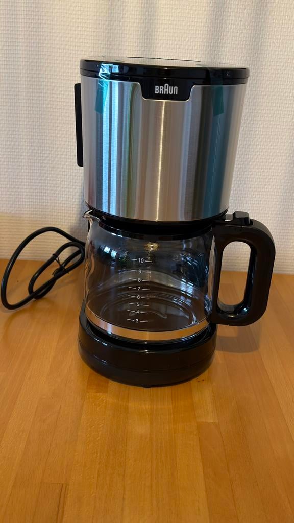 Braun koffiezetapparaat (nieuw), 10 kopjes of meer, Ophalen of Verzenden, Zo goed als nieuw, Koffiemachine