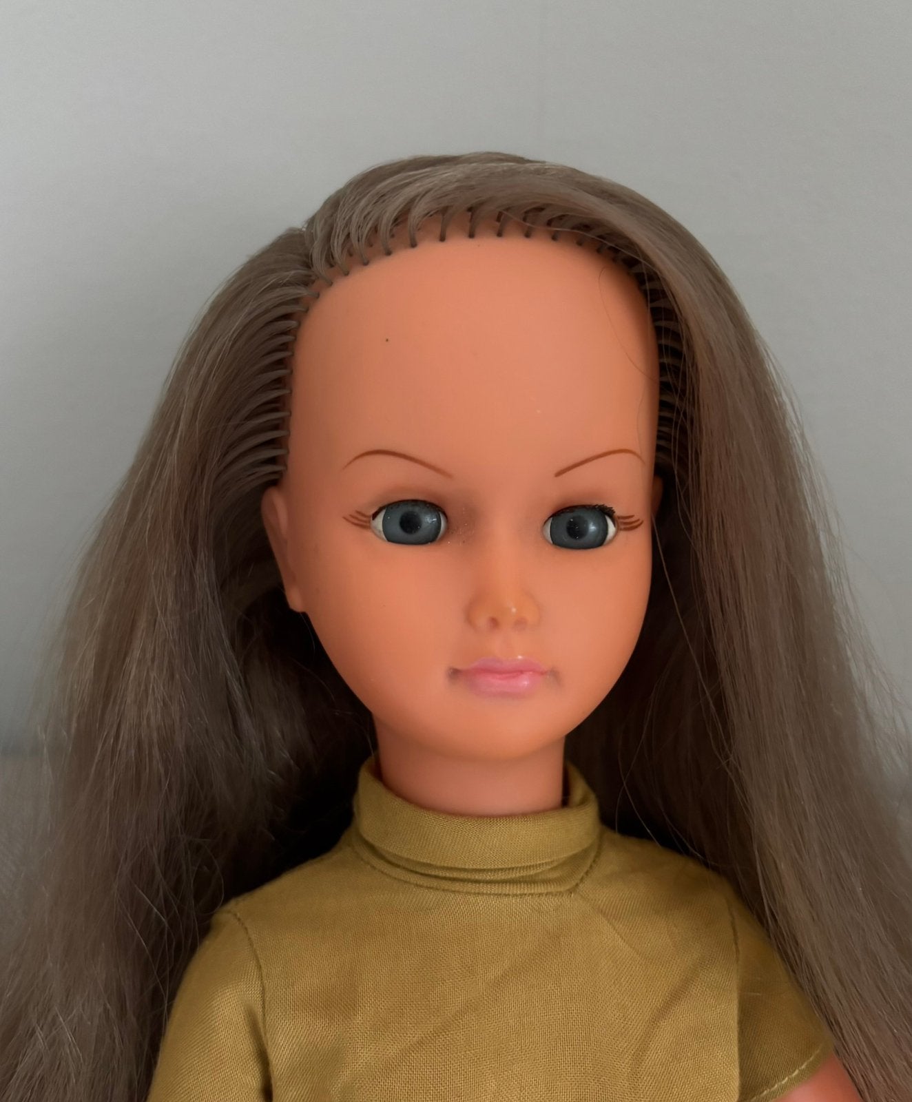 Vintage franse tienerpop Dolly van GéGé jaren 70, Verzenden, Zo goed als nieuw, Pop