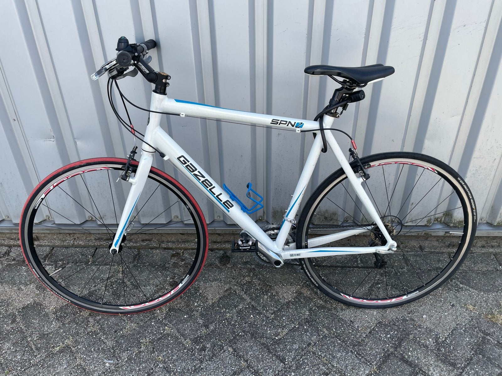 Gazelle SPN3 racefiets - Wit, 28 inch, 27 versnellingen, Fietsen en Brommers, Fietsen | Heren | Sportfietsen en Toerfietsen, Gebruikt