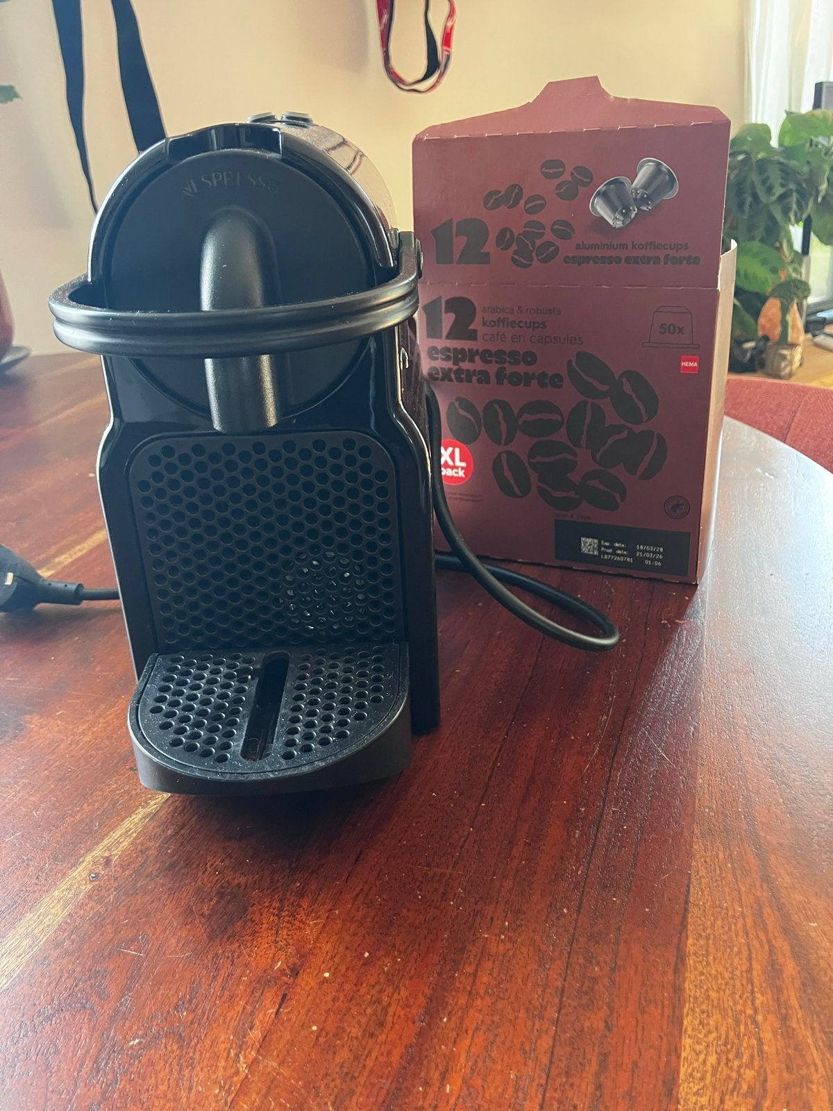 Magimix Nespresso Inissia koffiecupmachine, Witgoed en Apparatuur, Koffiezetapparaten, Ophalen, Gebruikt, Espresso apparaat, 1 kopje
