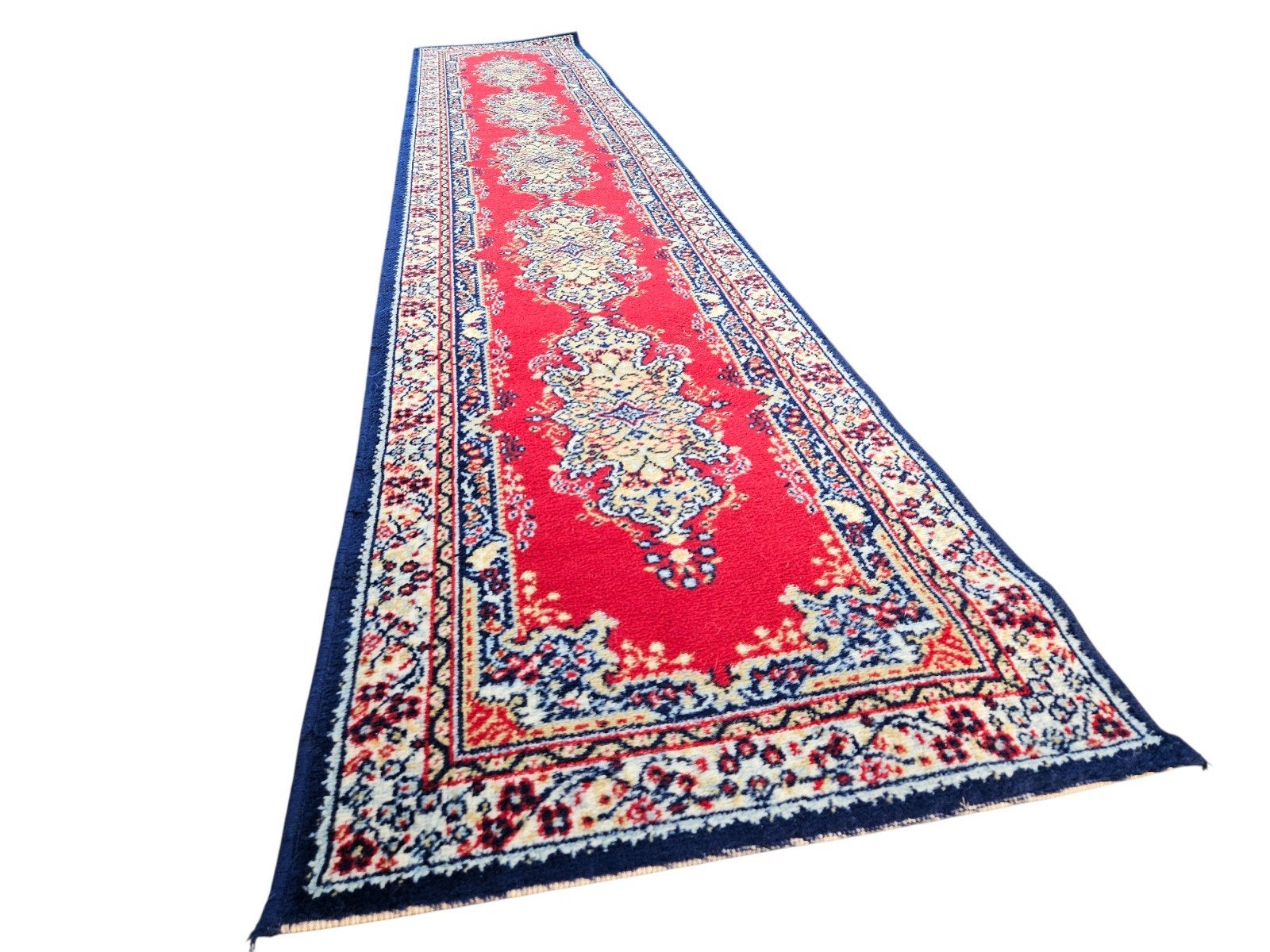 Prachtige vintage loper 61 x 325 cm ** UITVERKOOP **, Gebruikt, 200 cm of meer, Ophalen of Verzenden, 200 cm of meer