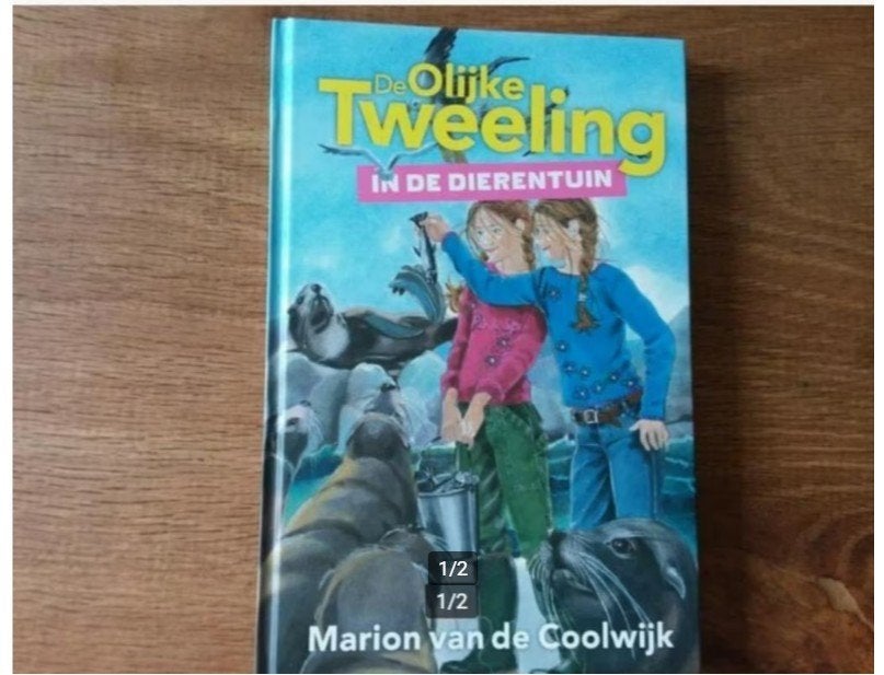 De Olijke Tweeling in de Dierentuin - Marion van de Coolwijk, Ophalen of Verzenden, Zo goed als nieuw