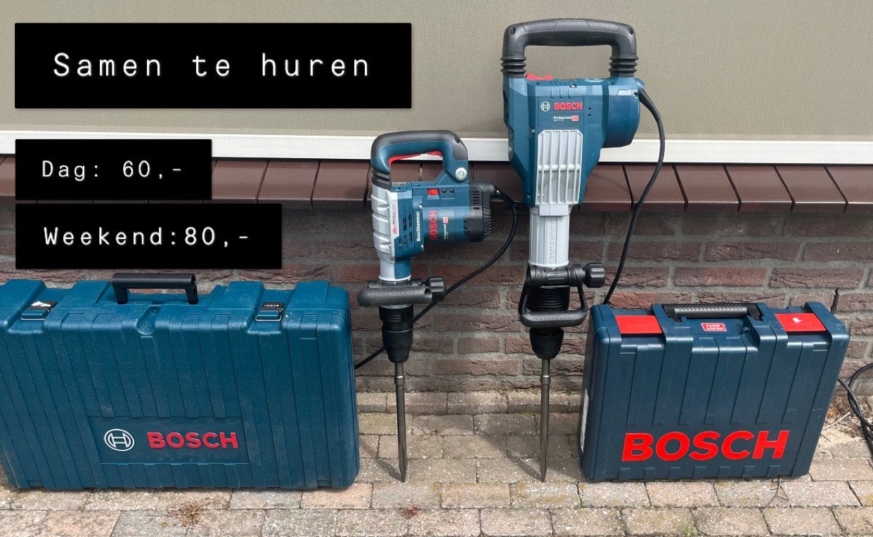 Te huur: 5&11kg breekhamer, Ophalen, Zo goed als nieuw
