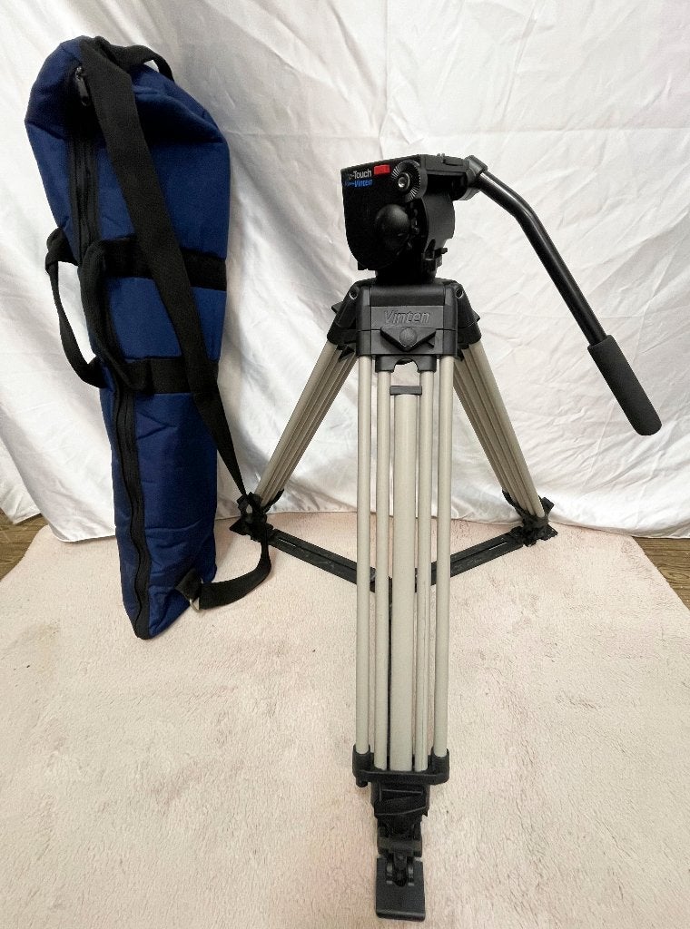 Vinten PRO 130 Professionele Aluminum statief + kop + Tas, Audio, Tv en Foto, Fotografie | Statieven en Balhoofden, N, Minder dan 150 cm