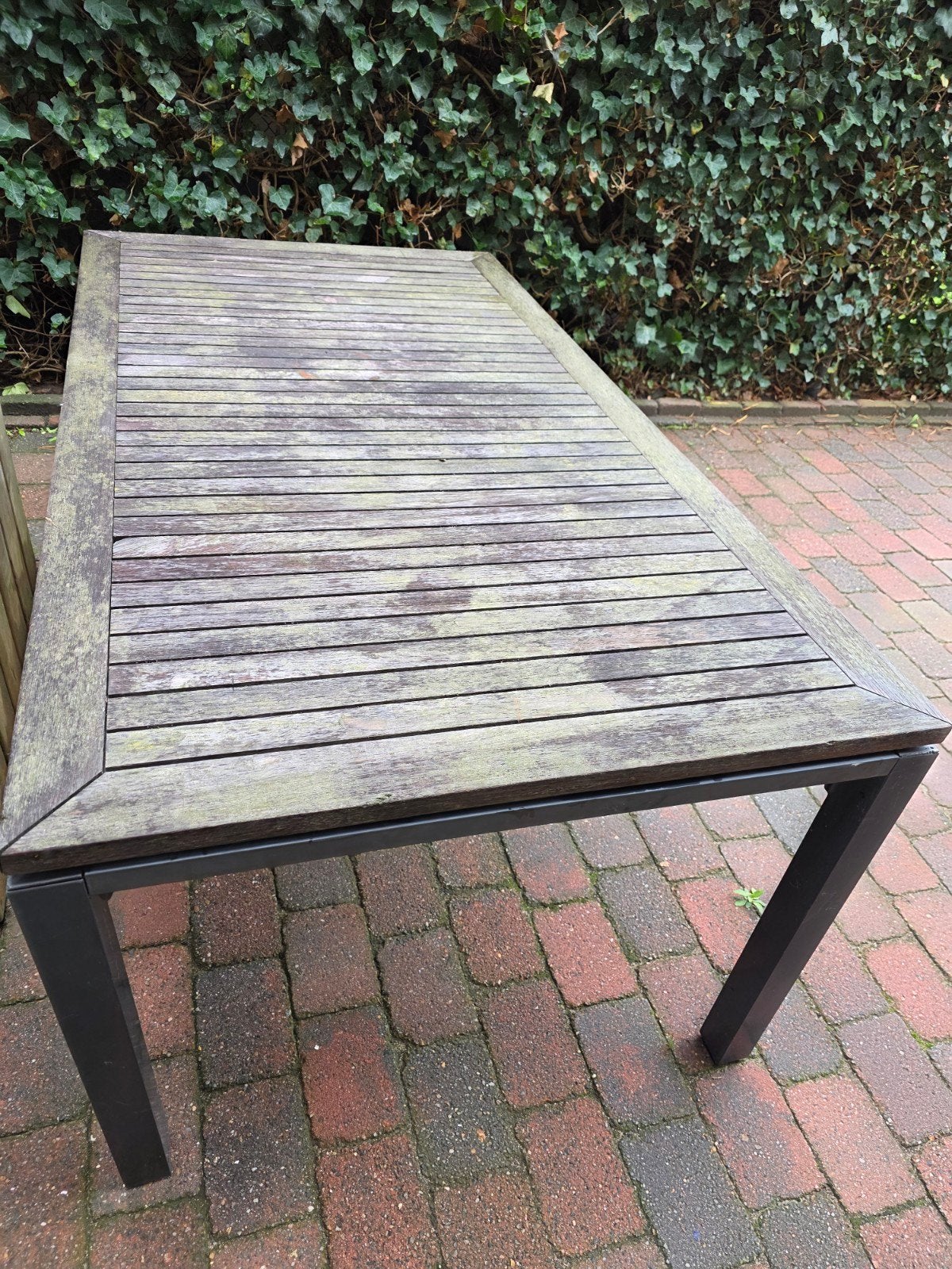 Tuinset met 4 stoelen en eettafel, Ophalen, 4 zitplaatsen, Gebruikt, Wicker