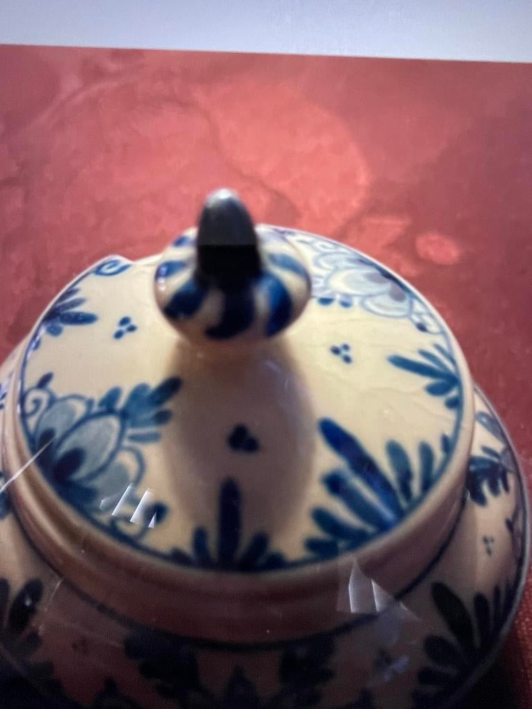 Antiek Delfts Blauw Mosterdpotje - Zeker 70 Jaar Oud, Antiek en Kunst, Antiek | Keramiek en Aardewerk, Ophalen of Verzenden