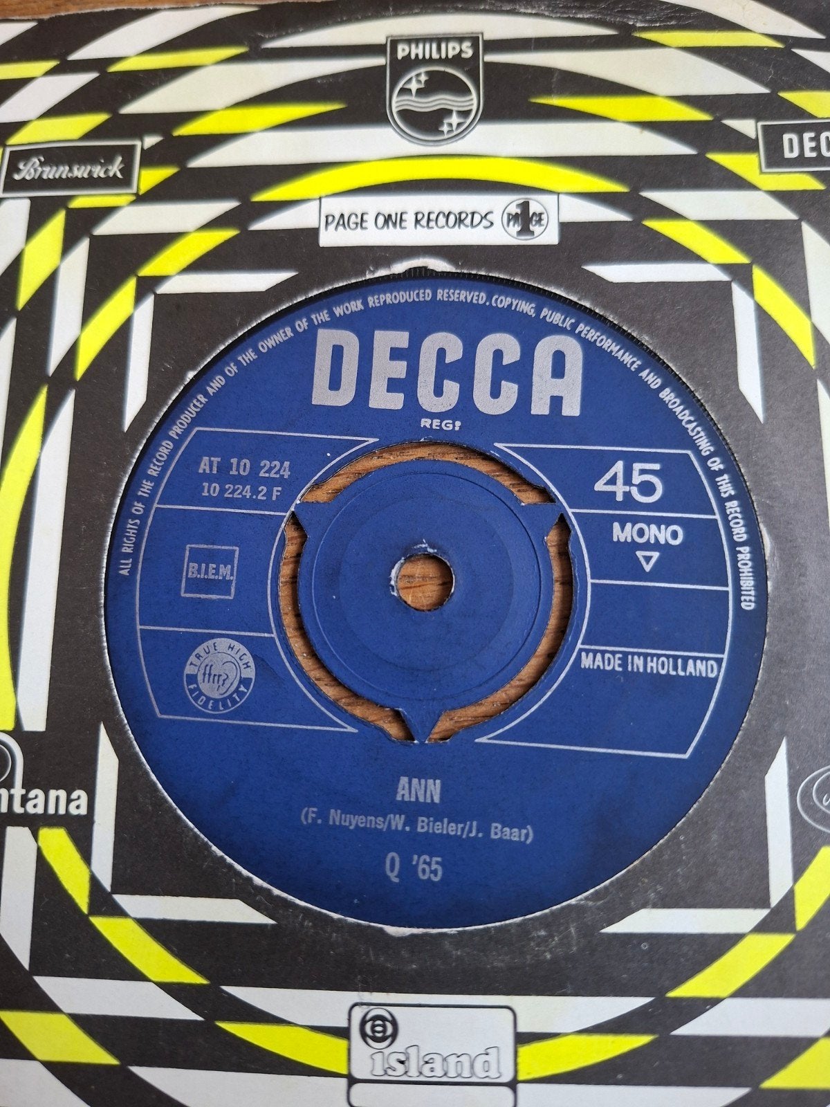 Q '65 - I Despise You / Ann (Single, 1965), Cd's en Dvd's, Vinyl Singles, Ophalen of Verzenden, Gebruikt, Rock en Metal
