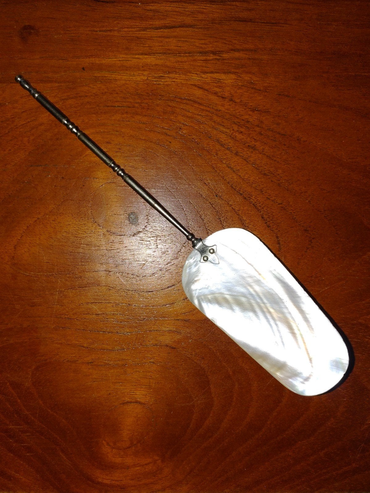 Antieke parelmoer botermes/spatel, Ophalen of Verzenden