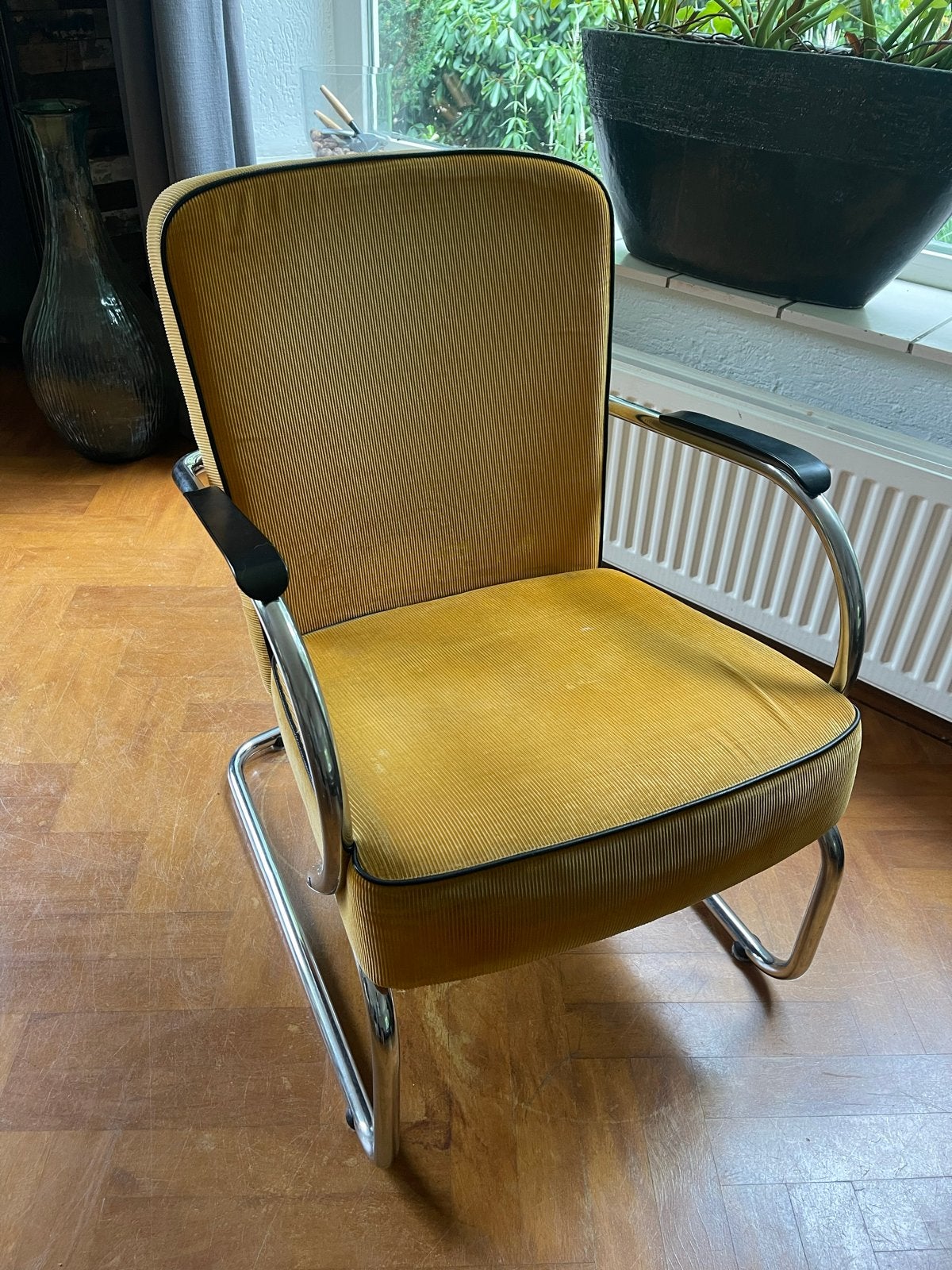 De Dykmeyer de Zwaan Fauteuil - Slede Frame, Huis en Inrichting, Ophalen, Gebruikt, Overige kleuren, Metaal