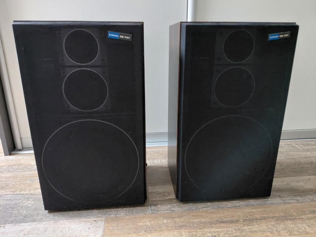 Pioneer CS-767 Vintage Hifi Speakers - Goede Staat, Audio, Tv en Foto, Luidsprekers, Gebruikt, 120 watt of meer, Front, Rear of Stereo speakers