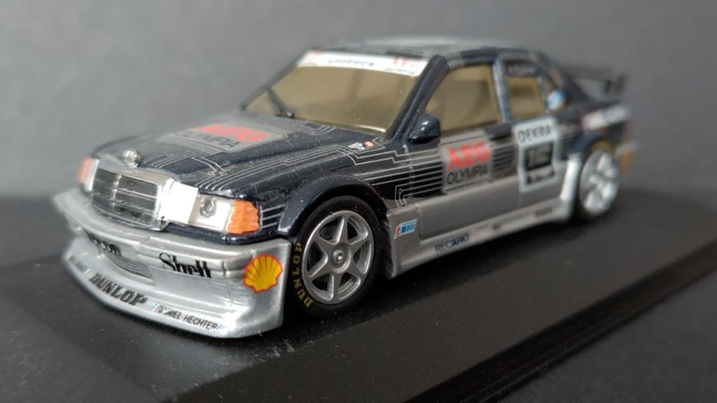Mercedes Benz 190 Dtm Evo Aeg Cudini 1:43 Minichamps Pol, Auto, Verzenden, ., Zo goed als nieuw
