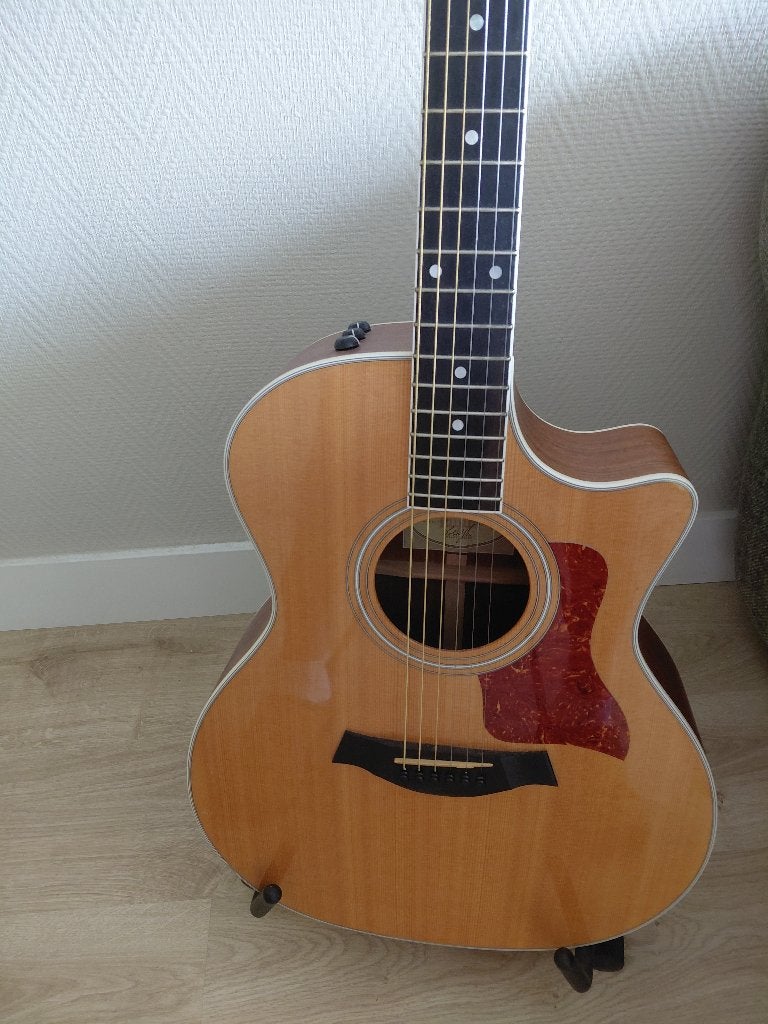 Te Koop Taylor Gitaar 414CE Semi accoustisch, Ophalen, Zo goed als nieuw, Western- of Steelstringgitaar, Met koffer