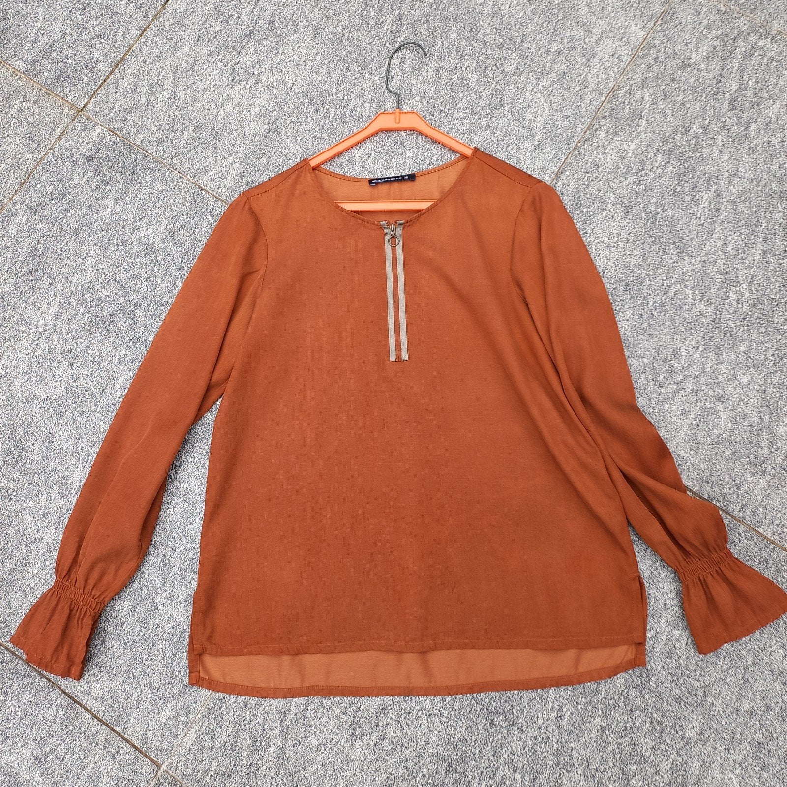 aparte tuniek blouse van Expresso maat M koopje nu, Maat 38/40 (M), Bruin, Expresso, Ophalen of Verzenden
