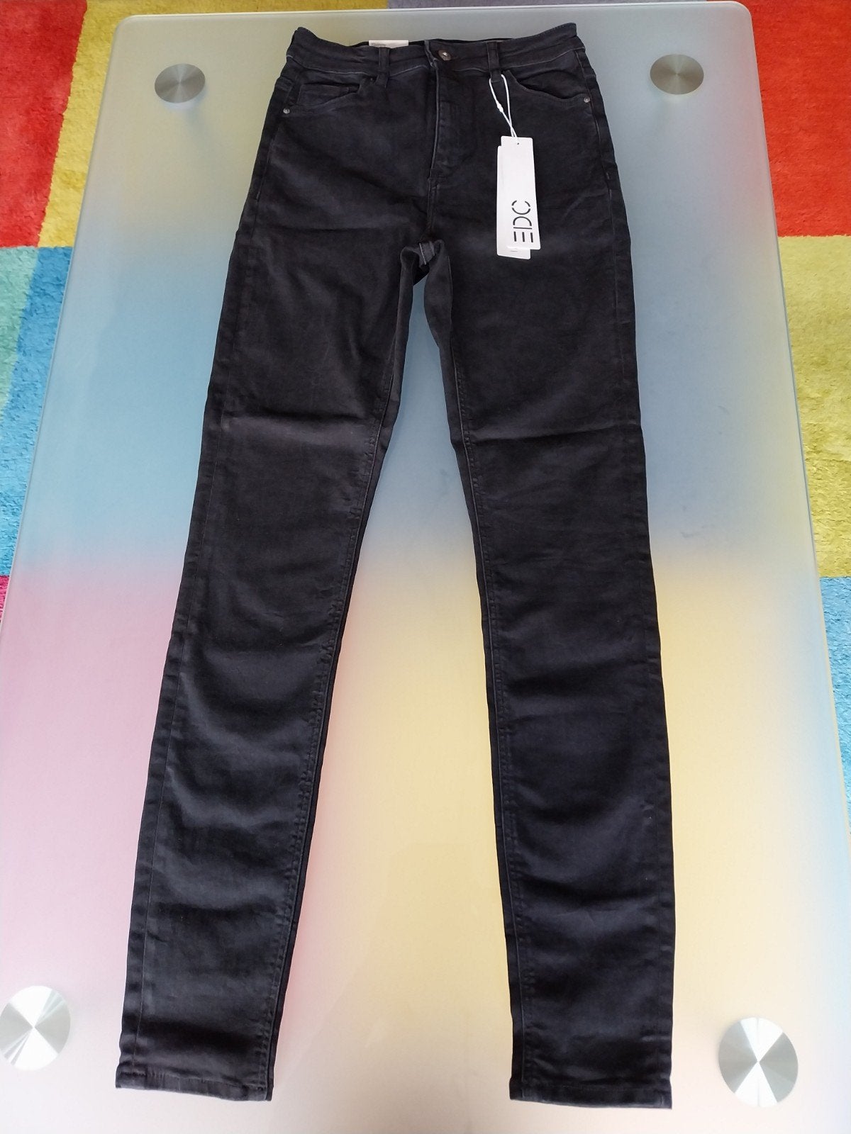 Dames spijkerbroek, zwart, maat 27/32, ongedragen, Esprit, Ophalen of Verzenden, Nieuw, Zwart