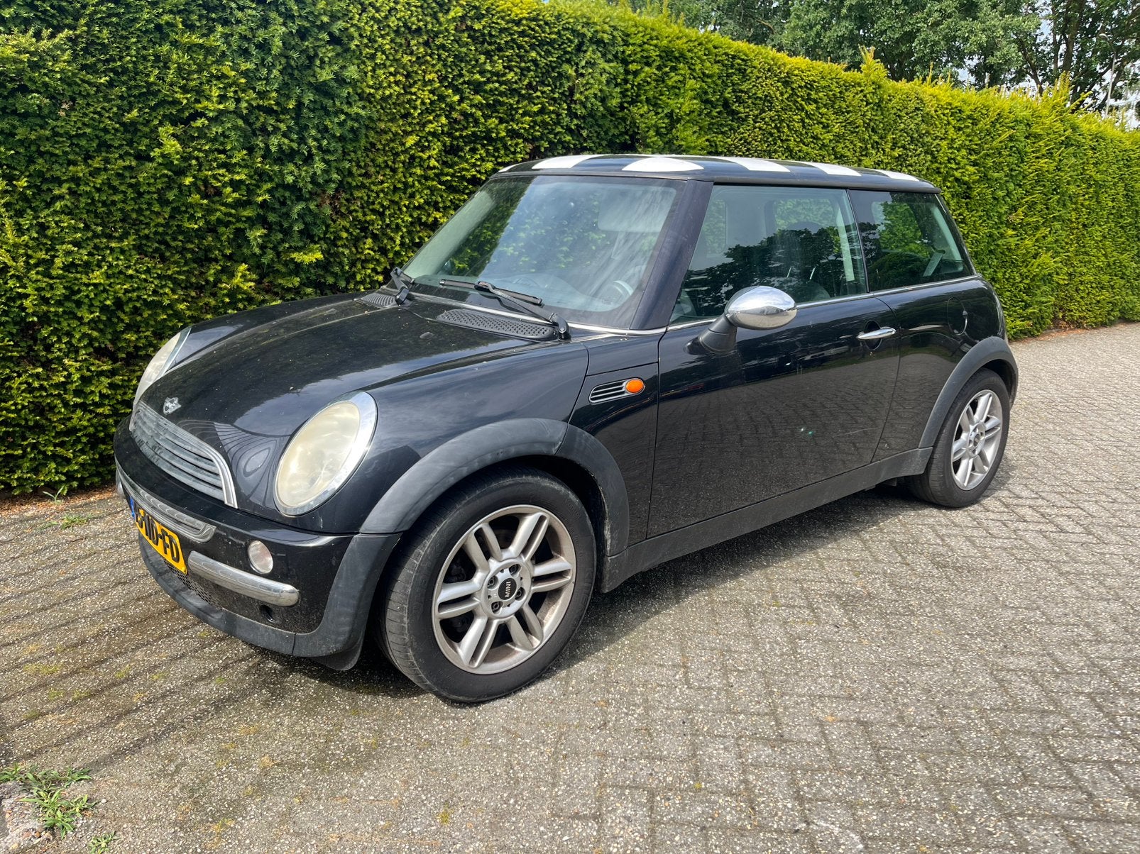 Mini 1.6 16V ONE 2003 Zwart, Auto's, Mini, Bedrijf, One, Airbags, Airconditioning, Boordcomputer, Centrale vergrendeling, Electronic Stability Program (ESP)