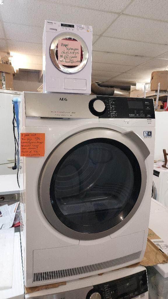 AEG warmtepompdroger 339incl btw Arpe BIJNA NIET GEBRUIKT, Ophalen, Minder dan 85 cm, Overige typen, 8 tot 10 kg