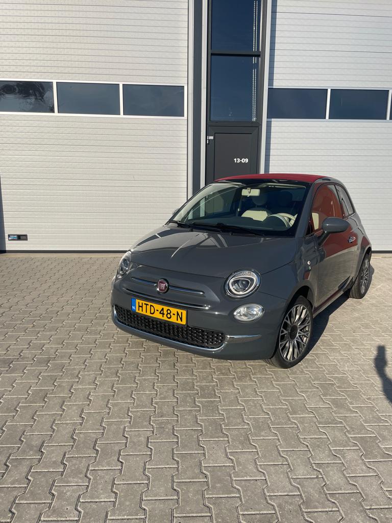 Fiat 500C 1.2 69pk 2017 Grijs, Voorwielaandrijving, Stof, 4 cilinders, Cabriolet