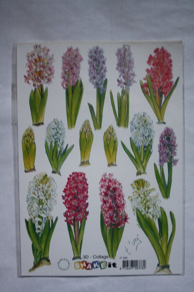 8 st. A5 knipvellen A5 shake-it 3D collage 9862, Ophalen of Verzenden, Nieuw, Natuur, Knipvel